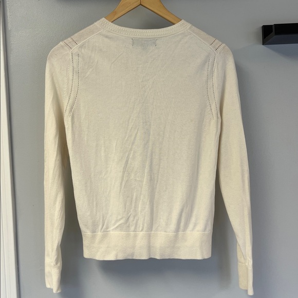 Banana Republic CLASSIC 90’s Ivory Button-Up Cardigan Sweater. Sz S - Picture 5 of 6